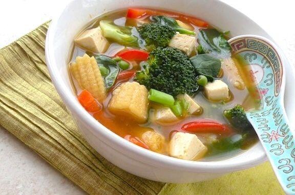 16. VEGETABLE AND TOFU SOUP