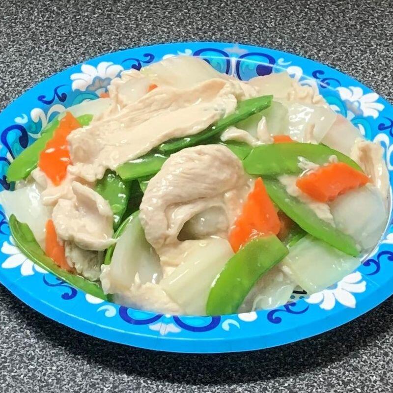 60. CHICKEN W. CHINESE VEGETABLES