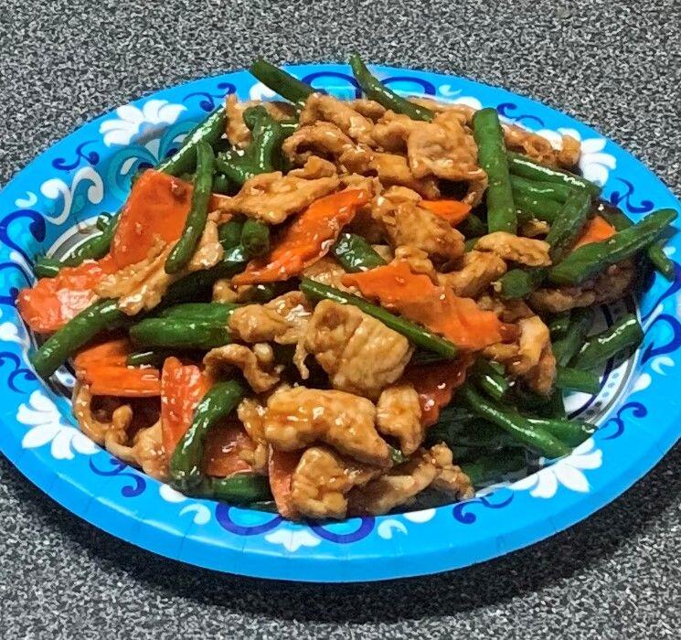 88. PORK W. GREEN BEANS