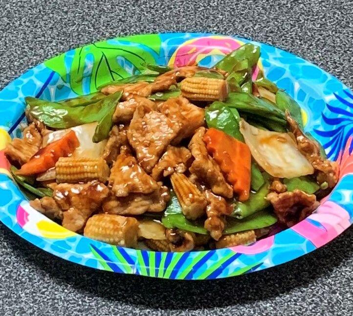 89. PORK W. SNOW PEA