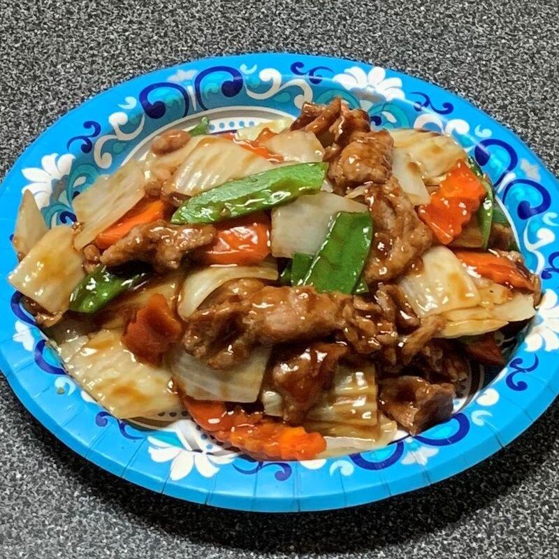 90. PORK W. CHINESE VEG