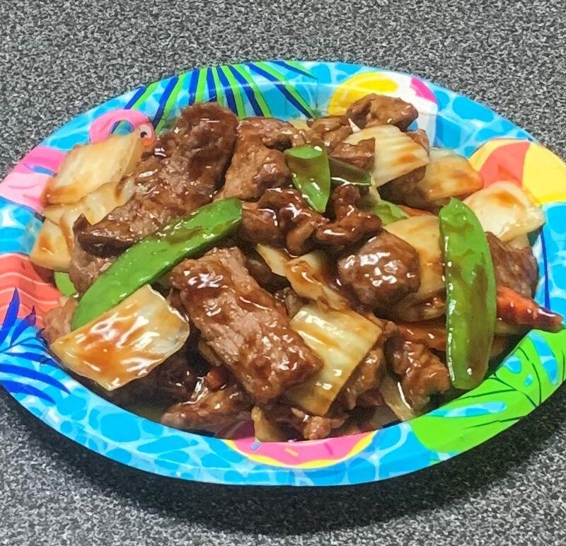 75. BEEF W. CHINESE VEGETABLES